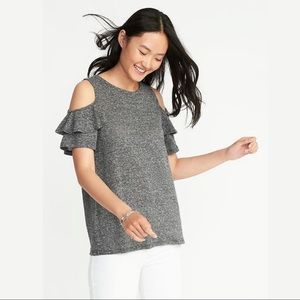 Grey Cold Shoulder Old Navy Top